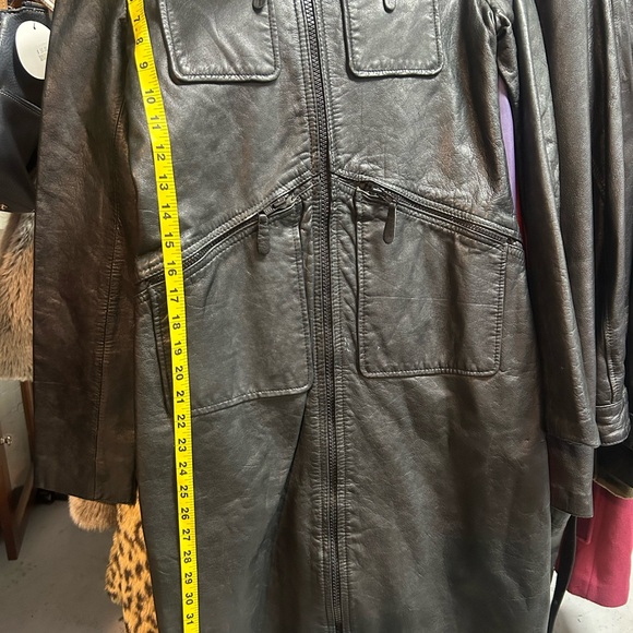 DKNYleather coat - Picture 3 of 3